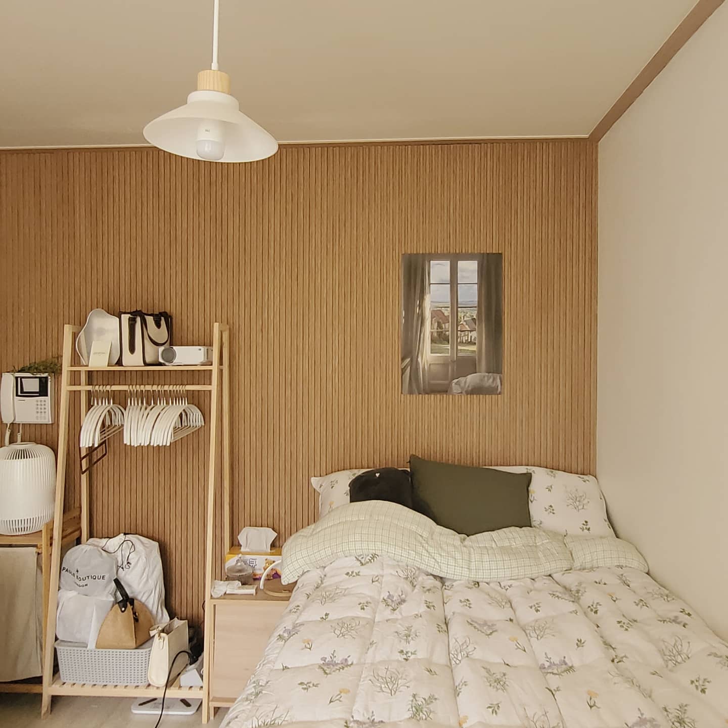 Wooden Bedside Table with Front Magazine Rack user photo