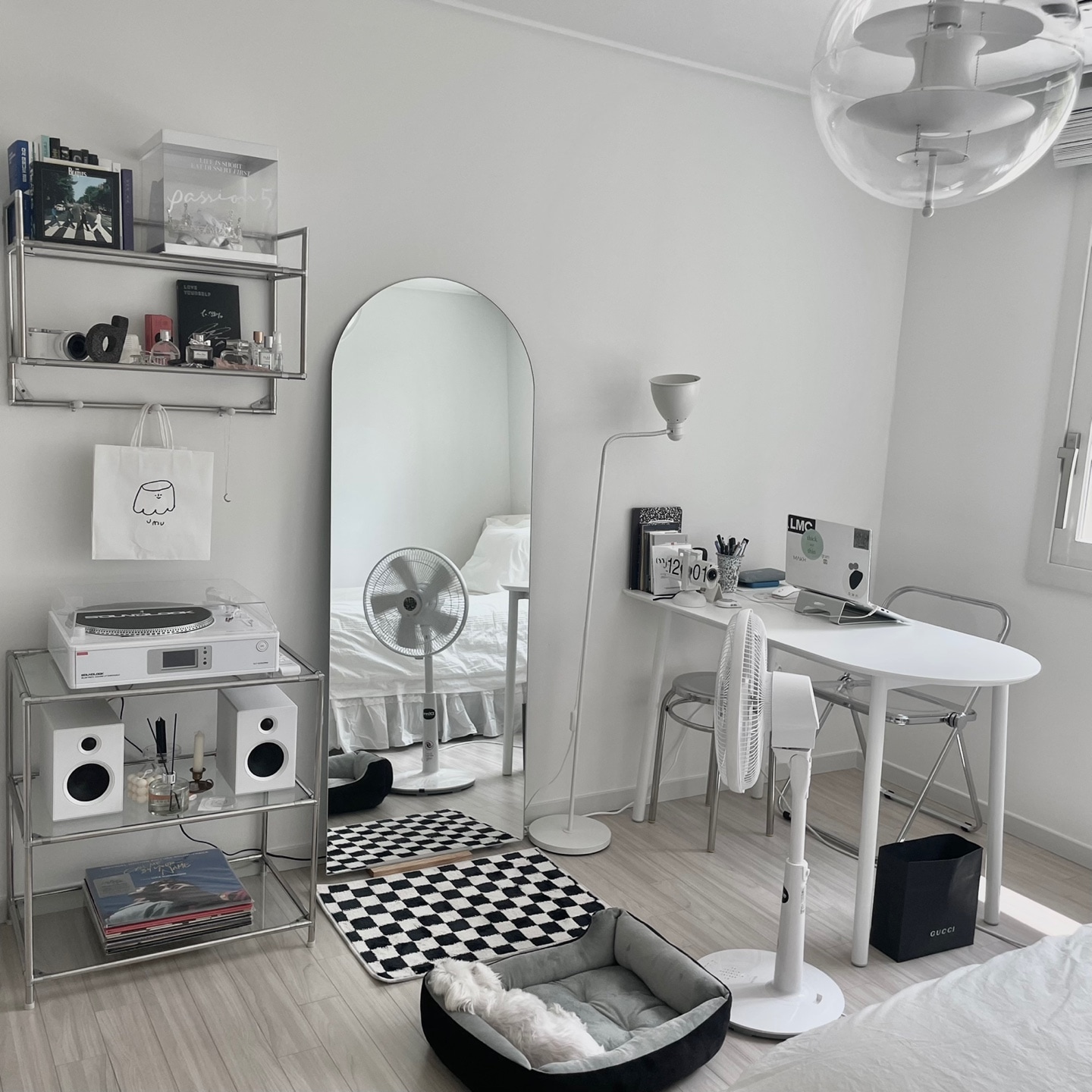 Half-Round White Laminate Dining Table user photo
