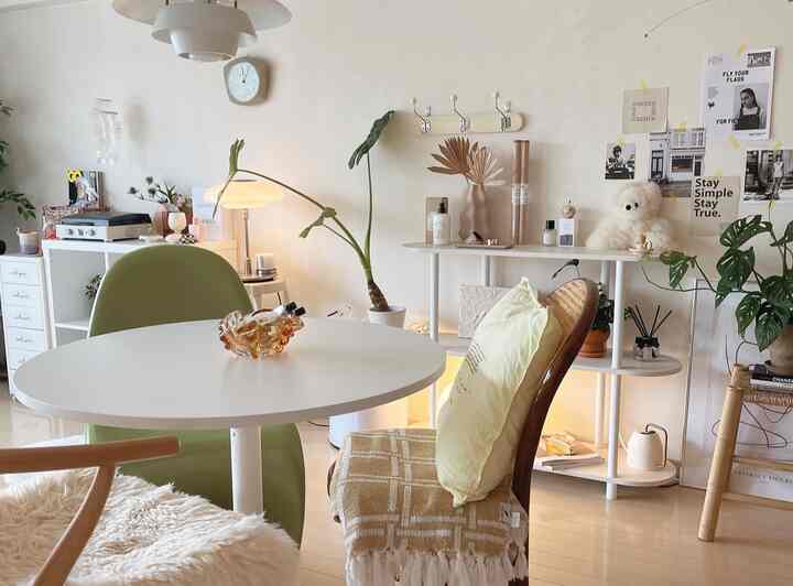 🇯🇵 ヴィンテージを取り入れたマキシマリストのホワイトインテリア