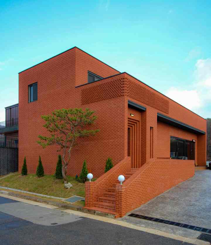 🇰🇷 赤レンガの一戸建て🧱：建築からインテリアまで手掛けました