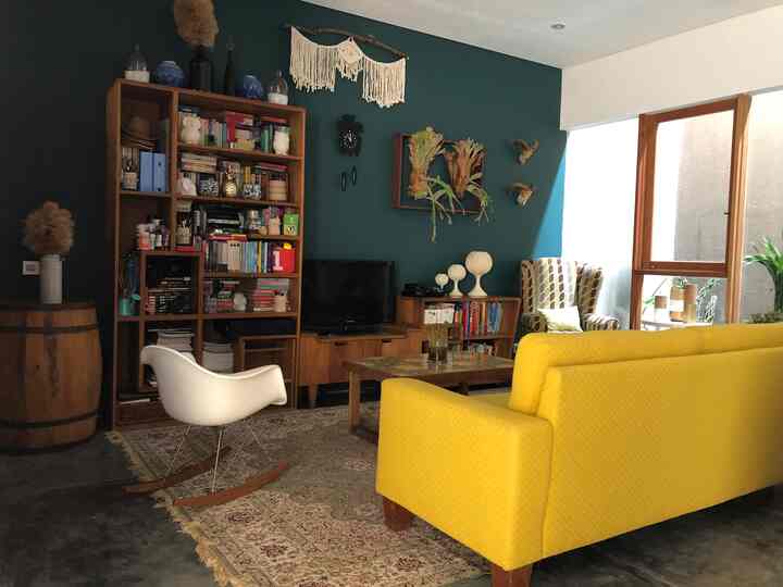 Rumah Bohemian Bergaya Retro