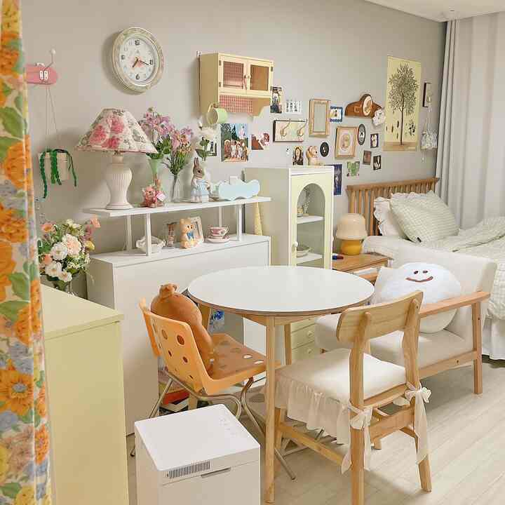  🇰🇷 一人暮らし1LDK、テーマはヴィンテージ&パステル