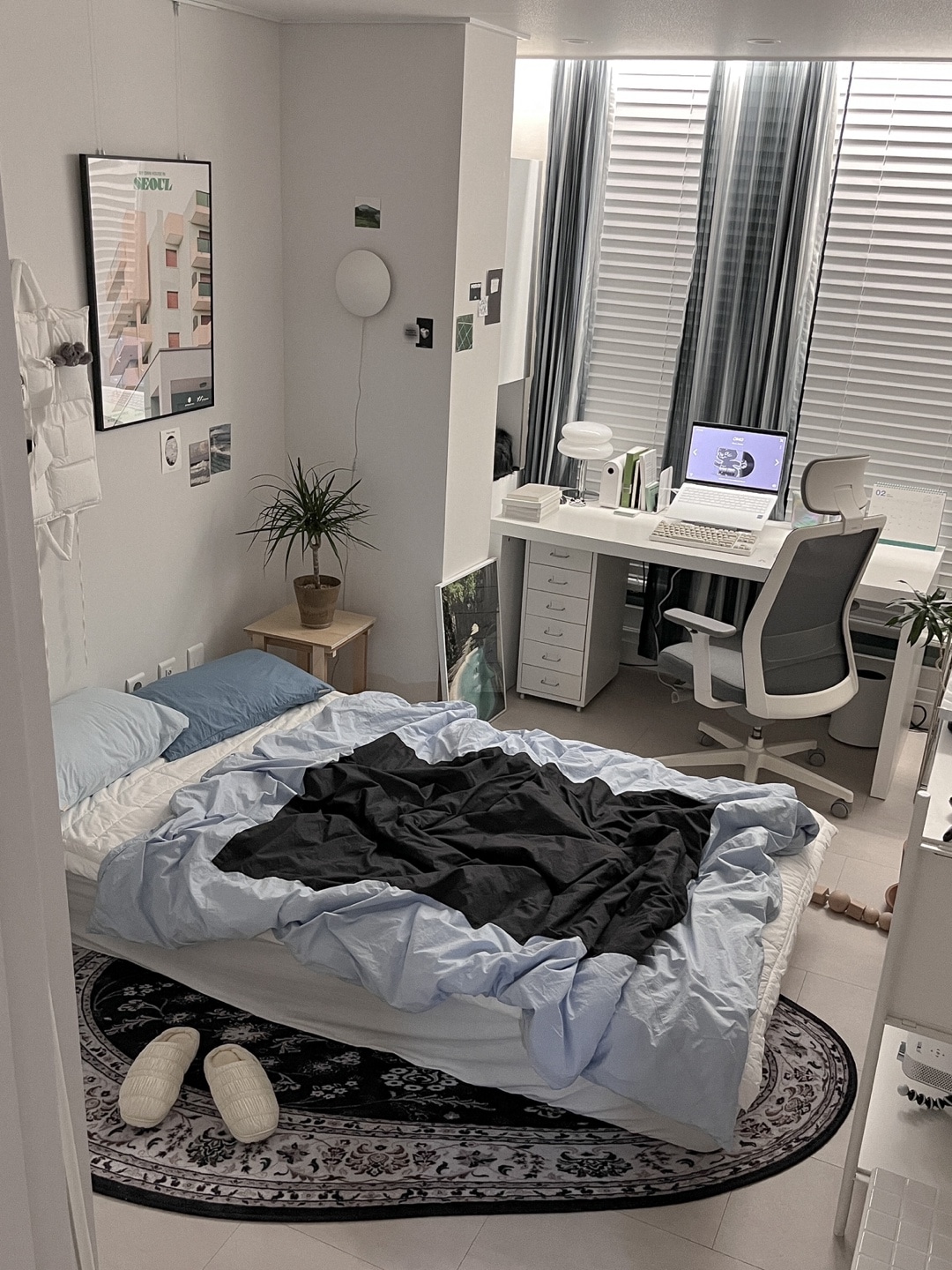 IKEA MALM マルム デスク 引き出し式パネル付 | デスク | Ohouse