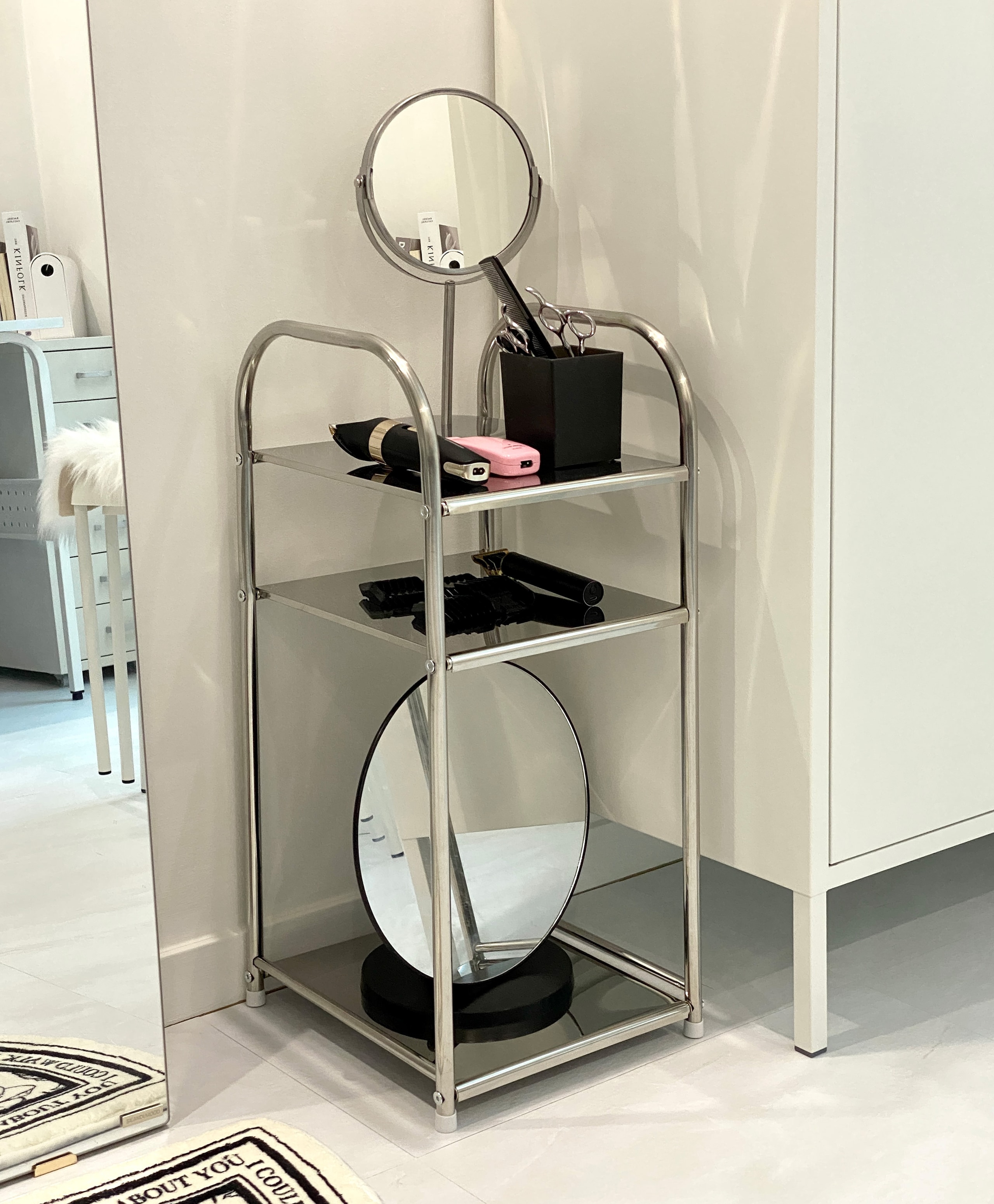 Metal 3-Tier Square Side Table user photo
