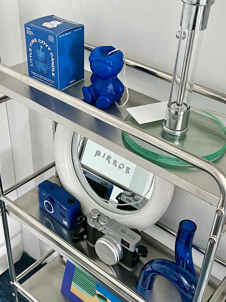 リトル ファイヤー コビーブルー オブジェ キャンドルを使ったコーディネート 1