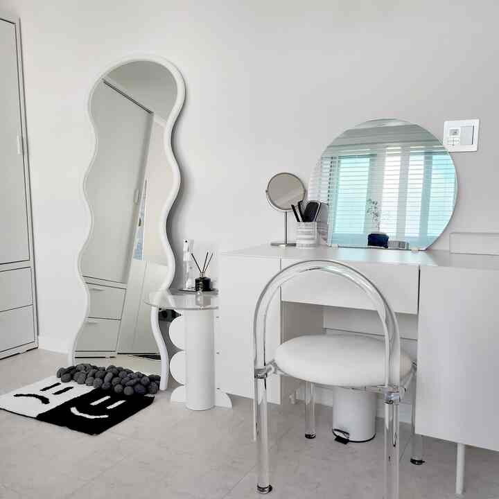 VEJLE ドレッサー＆ミラーセット 100cm エアホワイトを使ったコーディネート 2