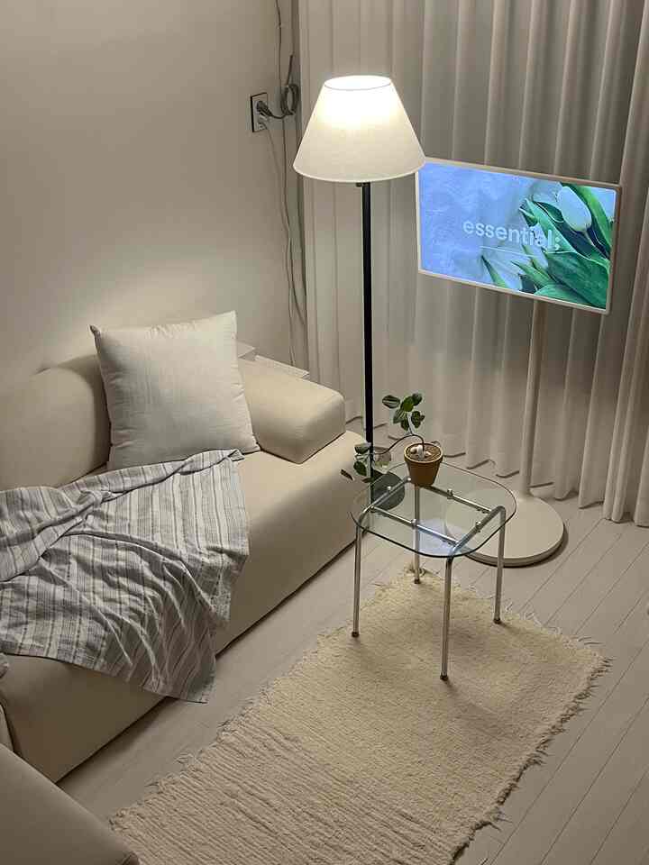 🇰🇷 2LDKで2人と猫の暮らし、猫に配慮したホワイトインテリア