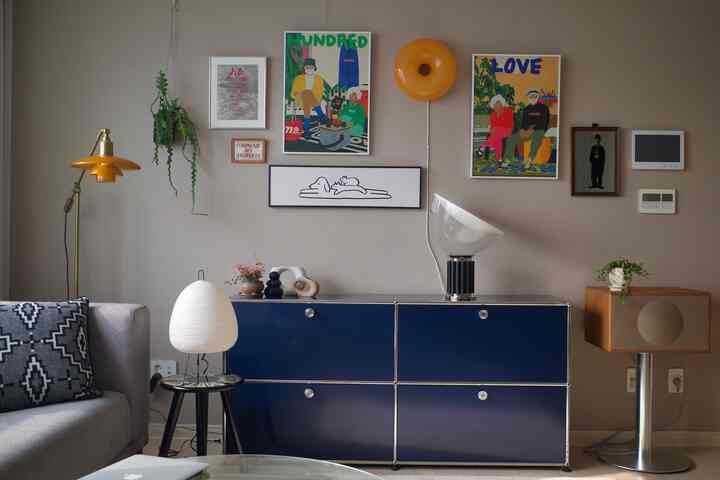 🇰🇷 3LDK｜アクセントカラーとヴィンテージのコラボ！真似したい3LDKインテリア