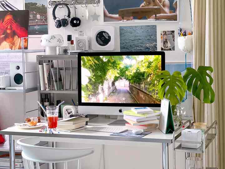 🇰🇷 3DK｜シルバーで涼しい！一部屋で楽しむデスク配置3パターン