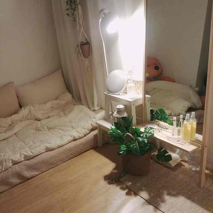 Hotel Room ホワイト シフォン カーテン［2種・5サイズ］を使ったコーディネート 3