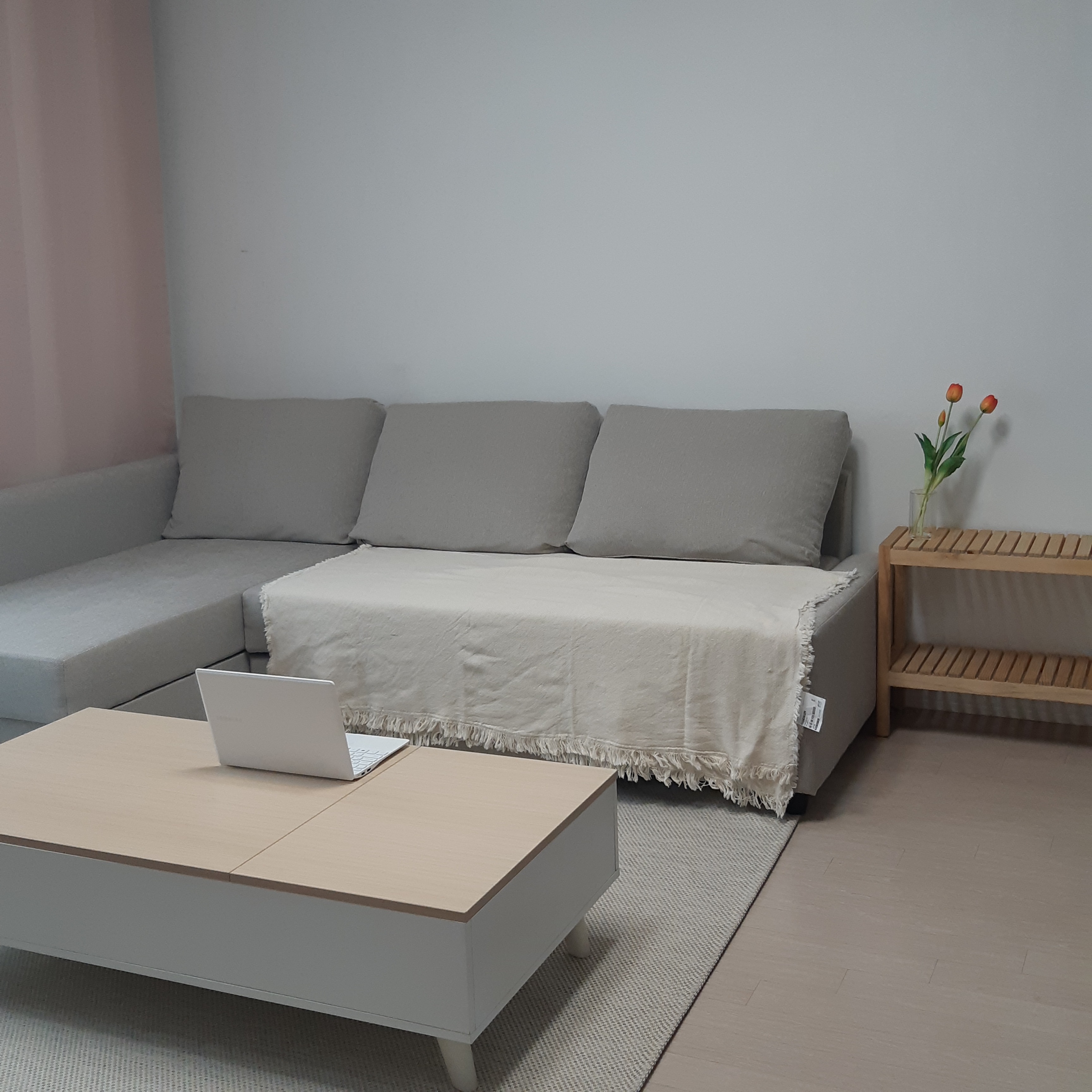 IKEA FRIHETEN フリーヘーテン コーナーソファベッド 収納付き