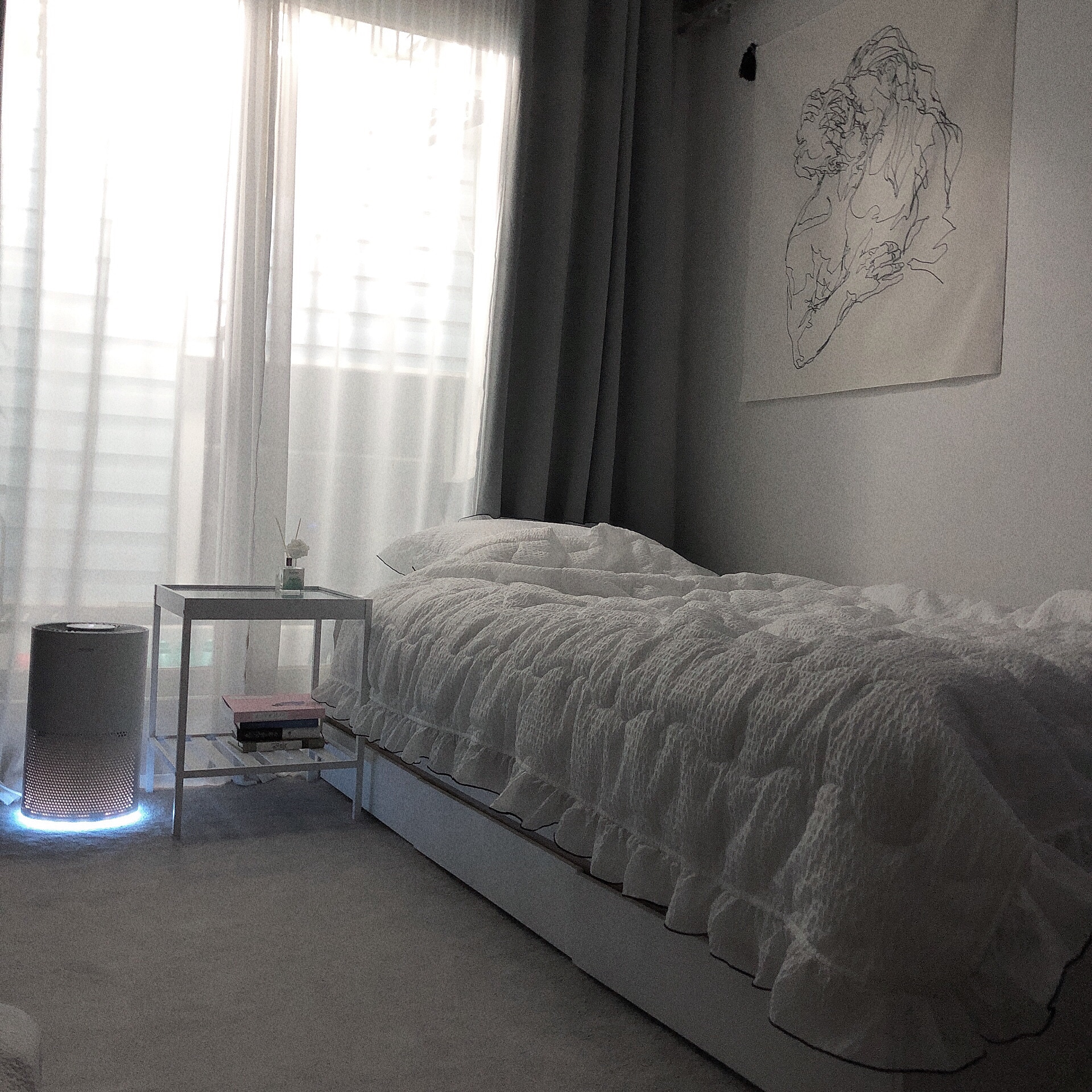 2-Tier Side Table with Tempered Glass Top user photo