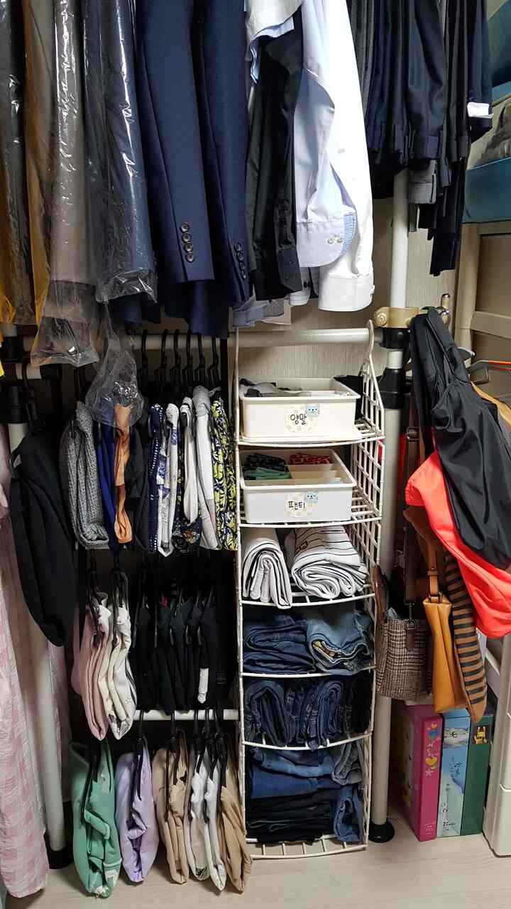 クローゼット収納 ラックハンガー L1段＆S3段を使ったコーディネート 1