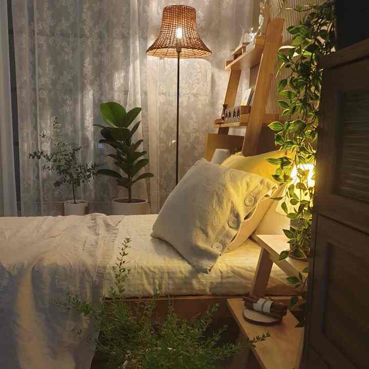 밤에는 은은한 조명 켜놓는게 더 예쁜 것 같아요~ 한여름밤 휴양지 스타일