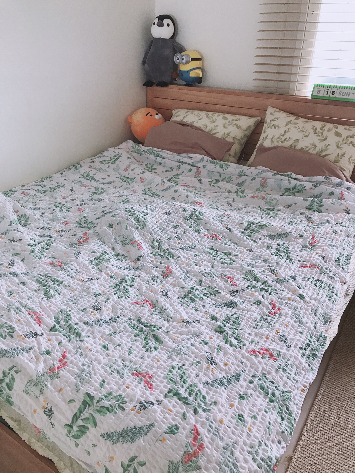 이불 > 여름신상 그리니 그린 면리플 여름 홑이불(S/Q) | 오늘의집 쇼핑