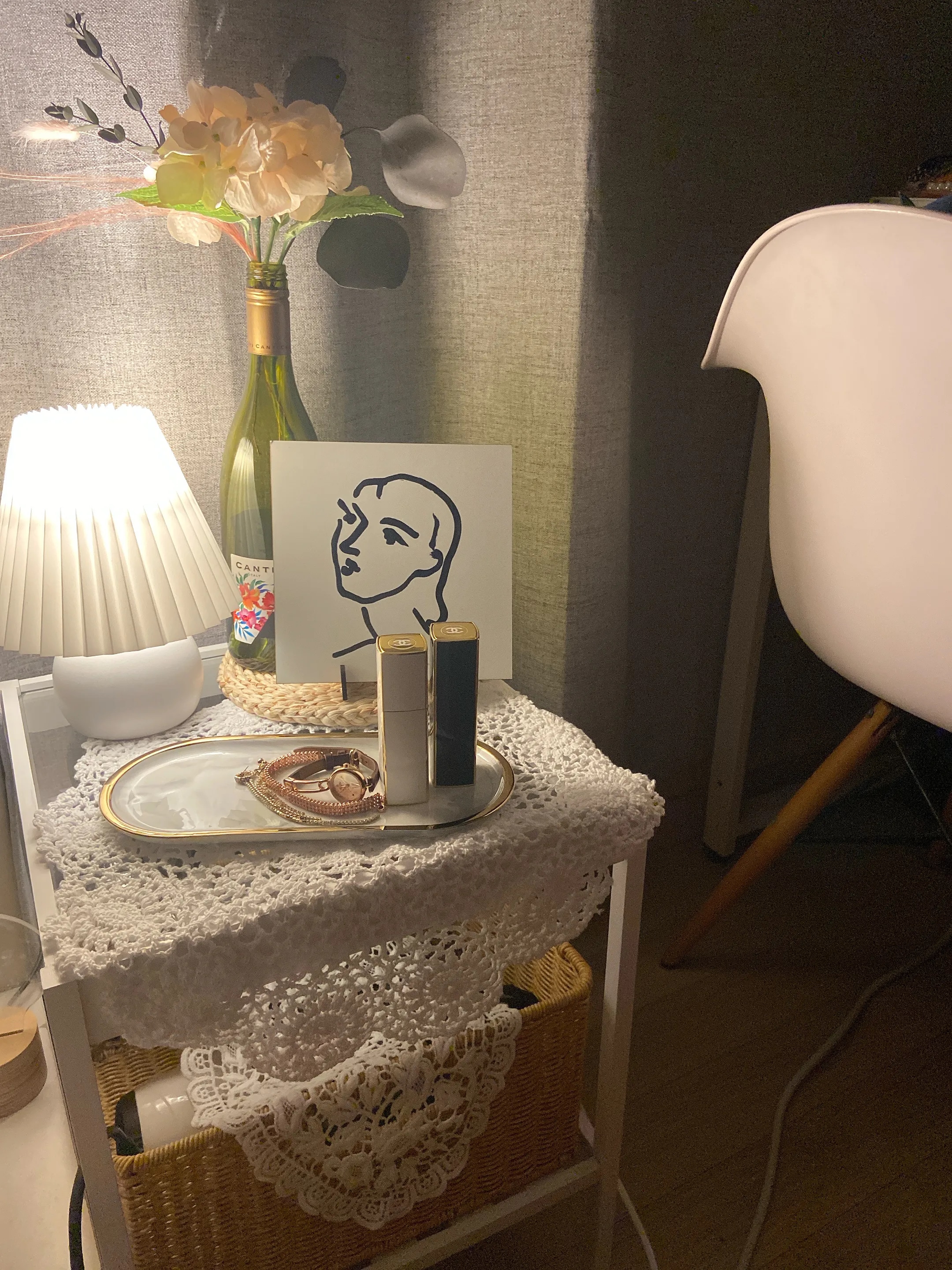 2-Tier Side Table with Tempered Glass Top user photo