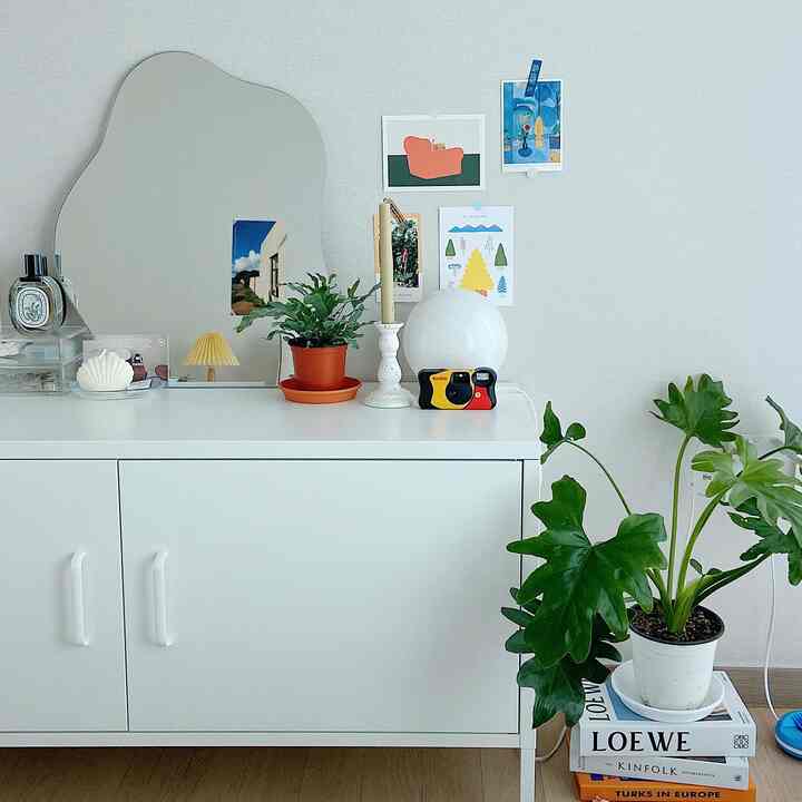 MKB キャビネット 横型両開き テレビ台［7色］を使ったコーディネート 2