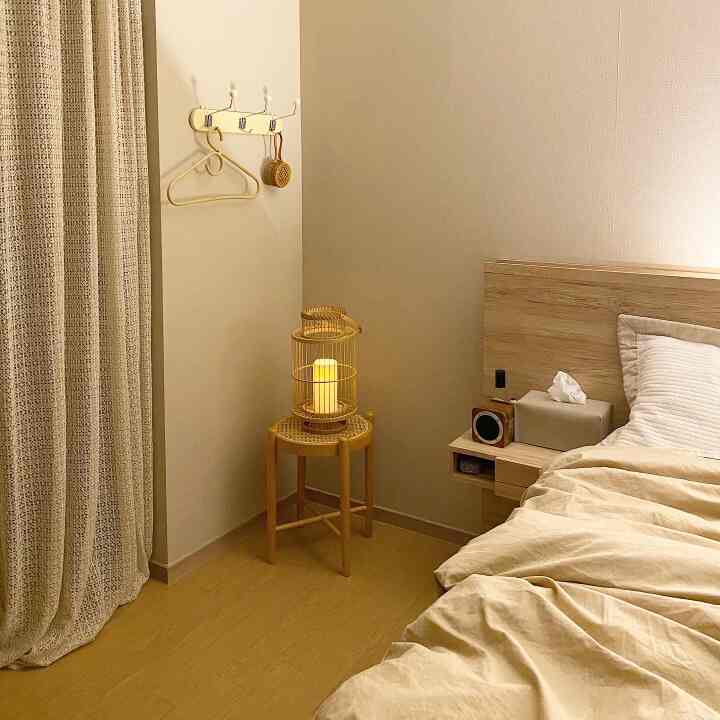 안방 한켠 공간꾸미기 했어요^^
라탄라탄한 침실완성이요😀