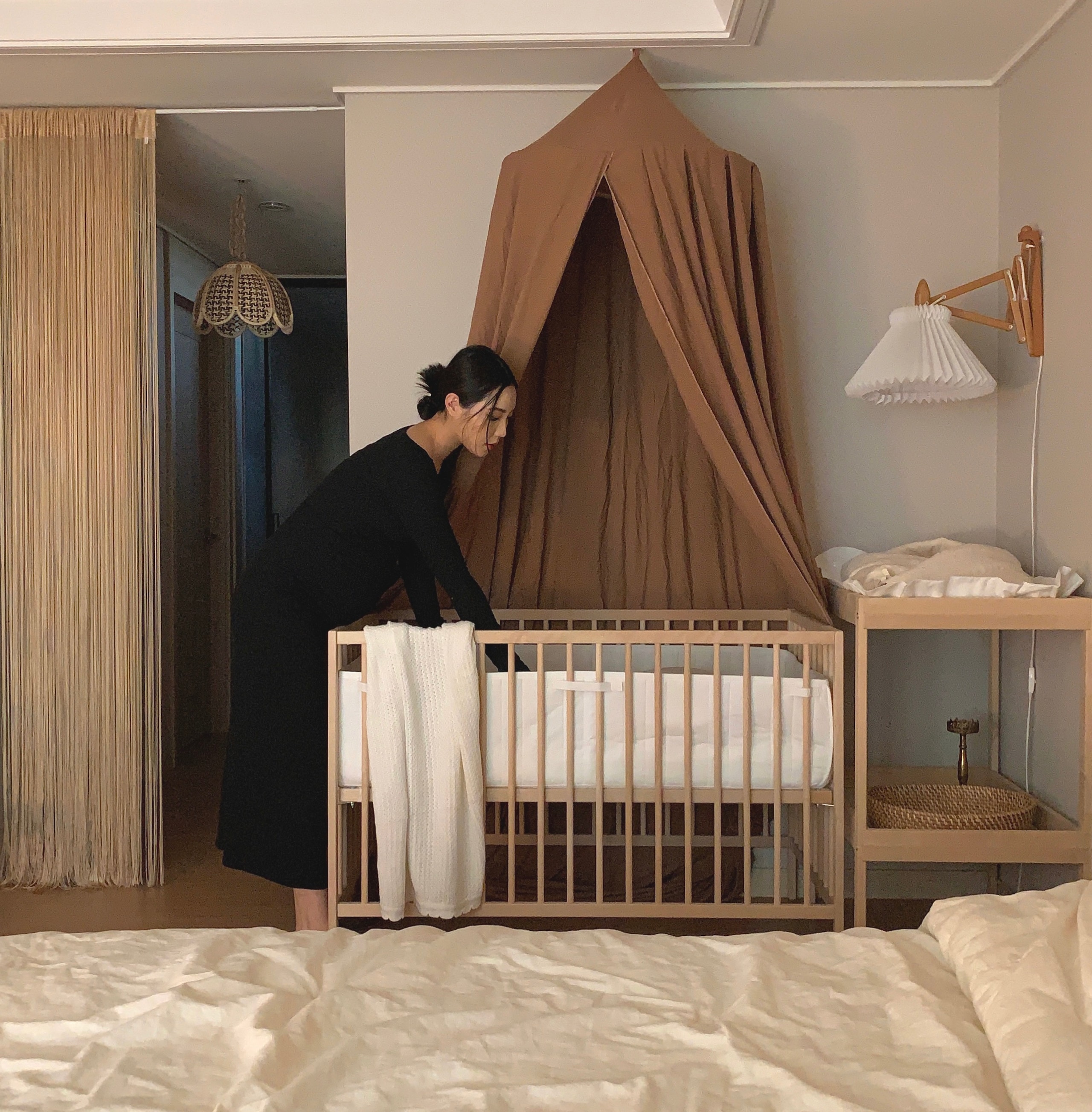 IKEA SNIGLAR スニーグラル おむつ台 SNIGLAR Changing table, beech, white, 28 3/8x20 7/8