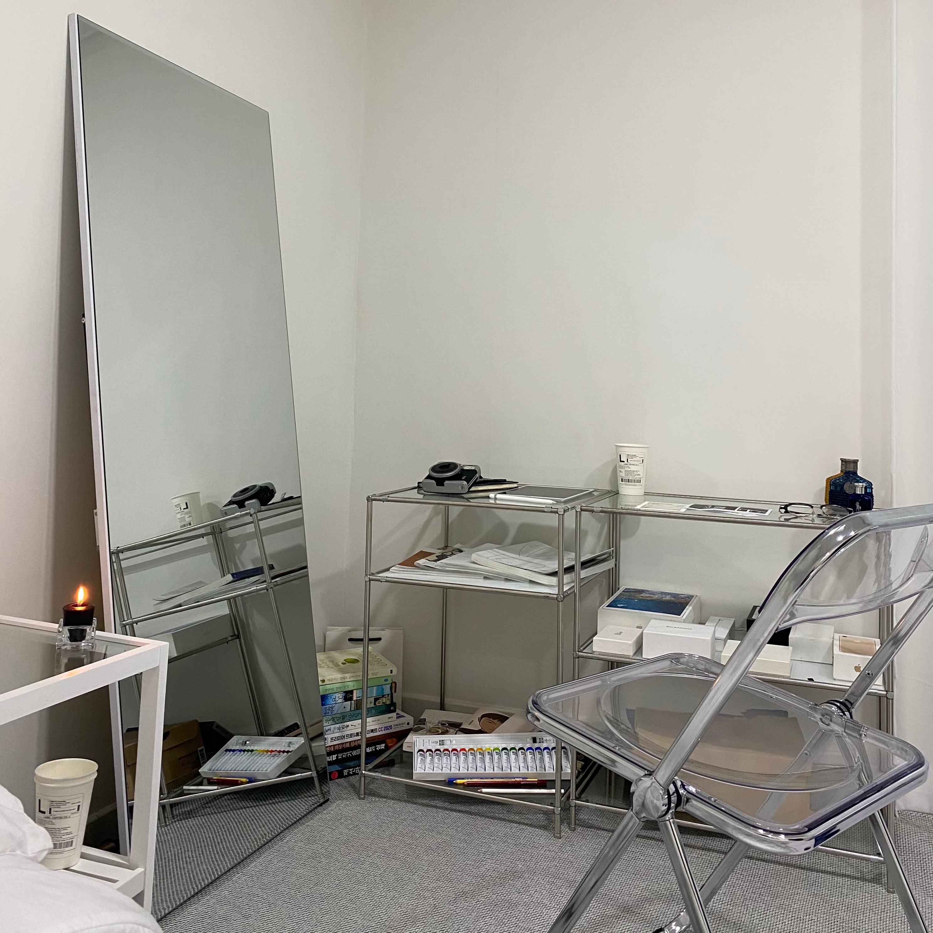 2-Tier Side Table with Tempered Glass Top user photo