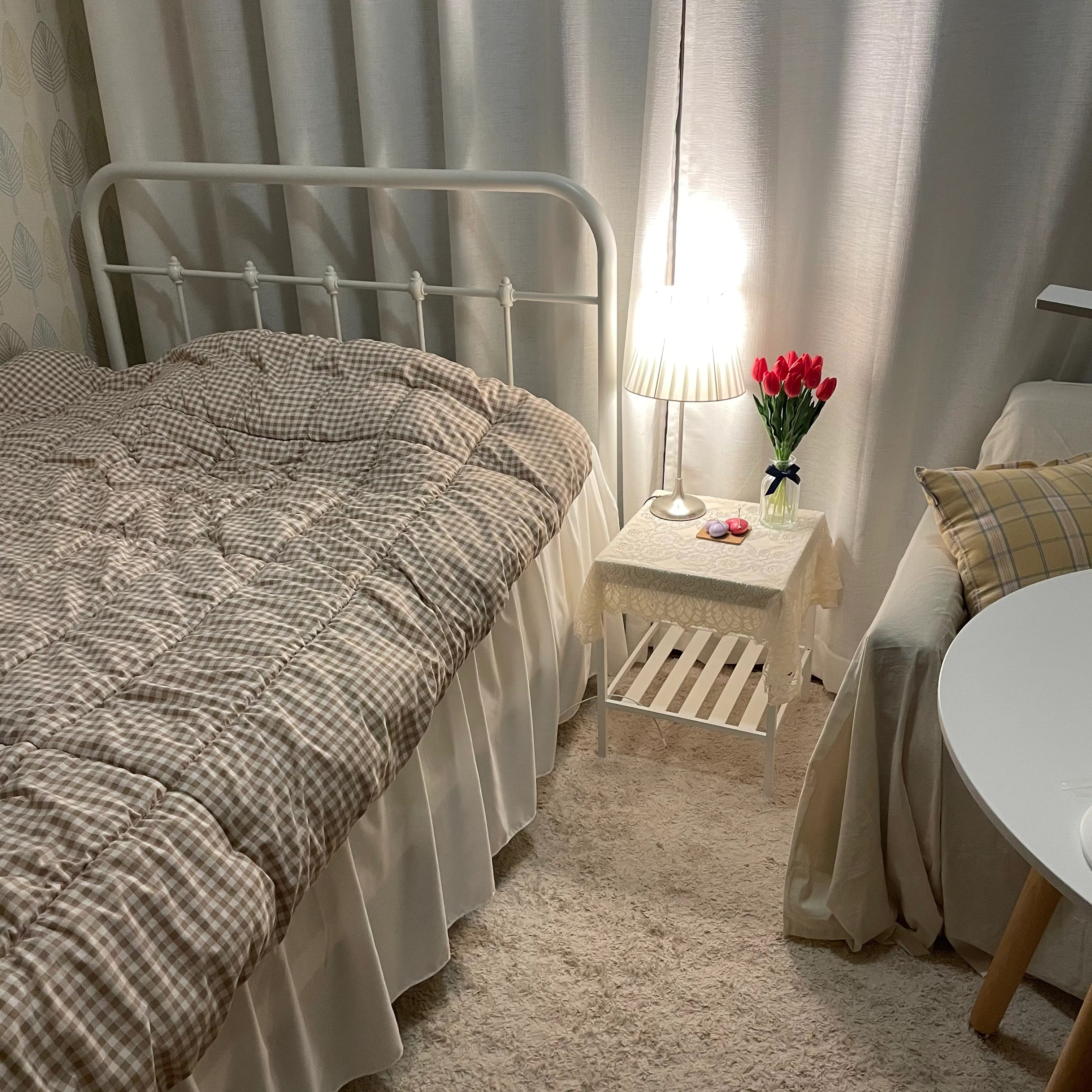 2-Tier Side Table with Tempered Glass Top user photo