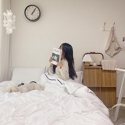 뽀숑이랑 함께 누워있는 행복, 💙 