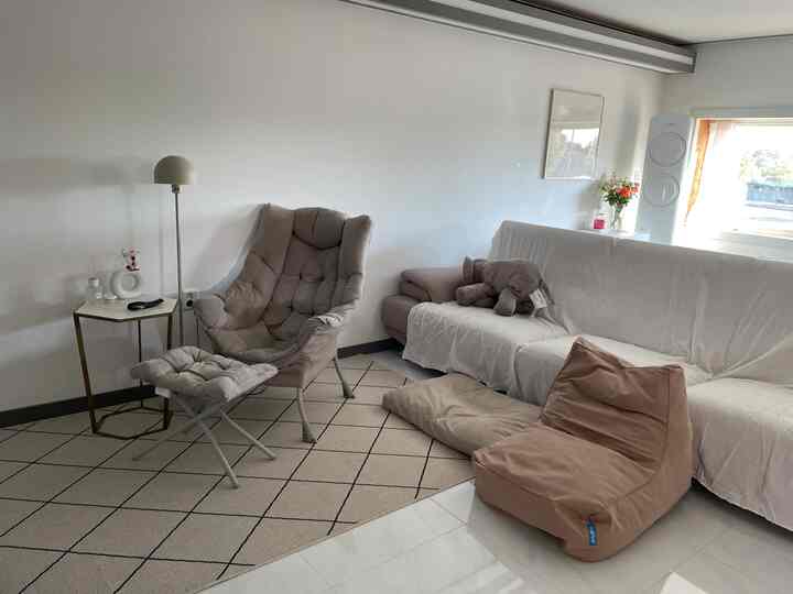 ペット用 ビーズクッション 607S［6色］を使ったコーディネート 2