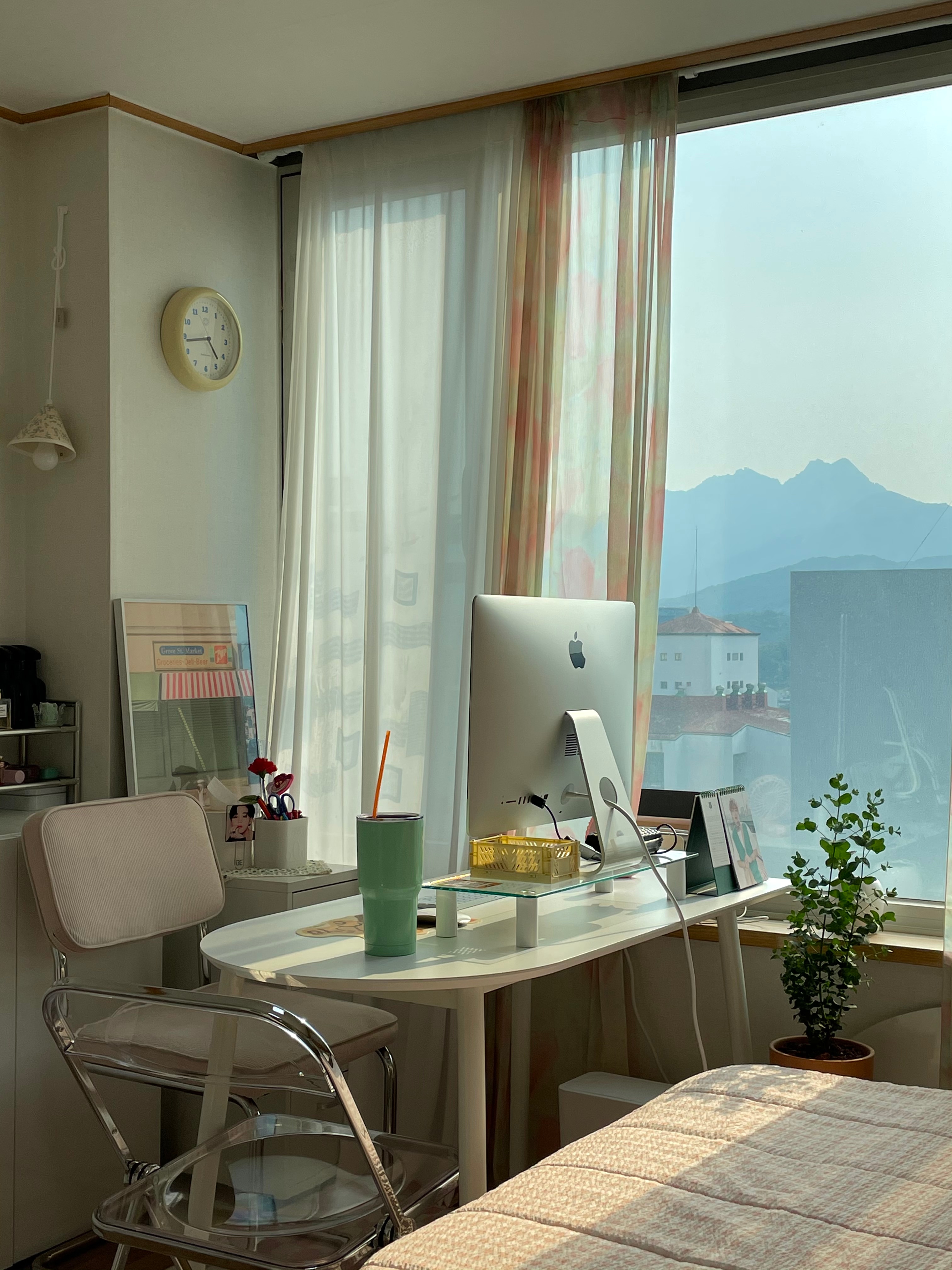 Half-Round White Laminate Dining Table user photo