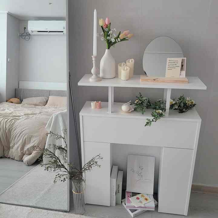 コロキア 造花を使ったコーディネート 3