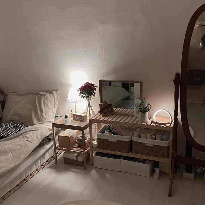 WOOD プランター シェルフ 2段［2種・3サイズ］を使ったコーディネート 2