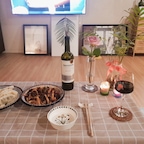 오늘의 홈포차메뉴는 순대볶음과 군만두!ㅎㅎ나는 와인🍷, 남편은 소맥🍺