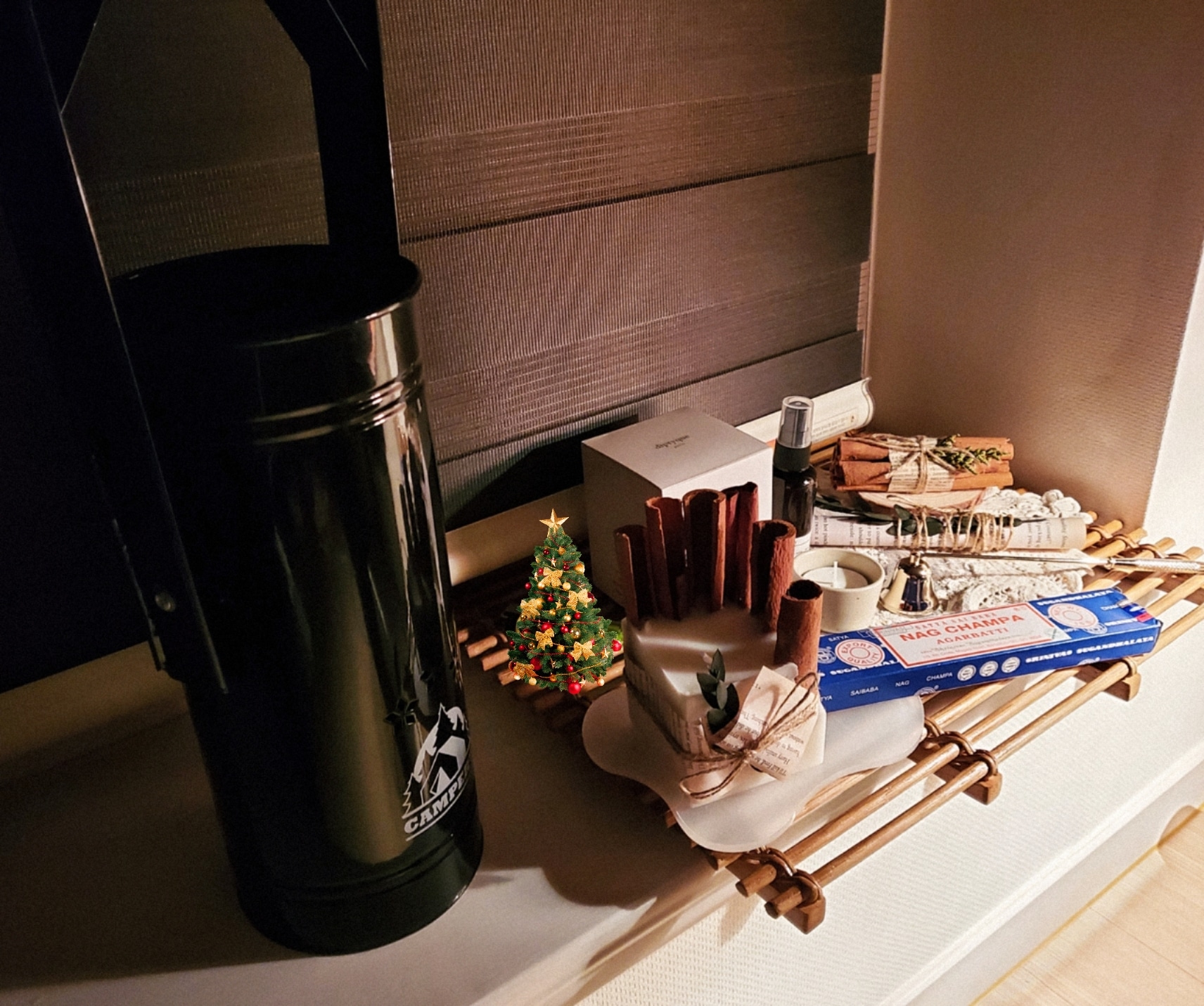 Scented Cinnamon Candle & Decor Set user photo