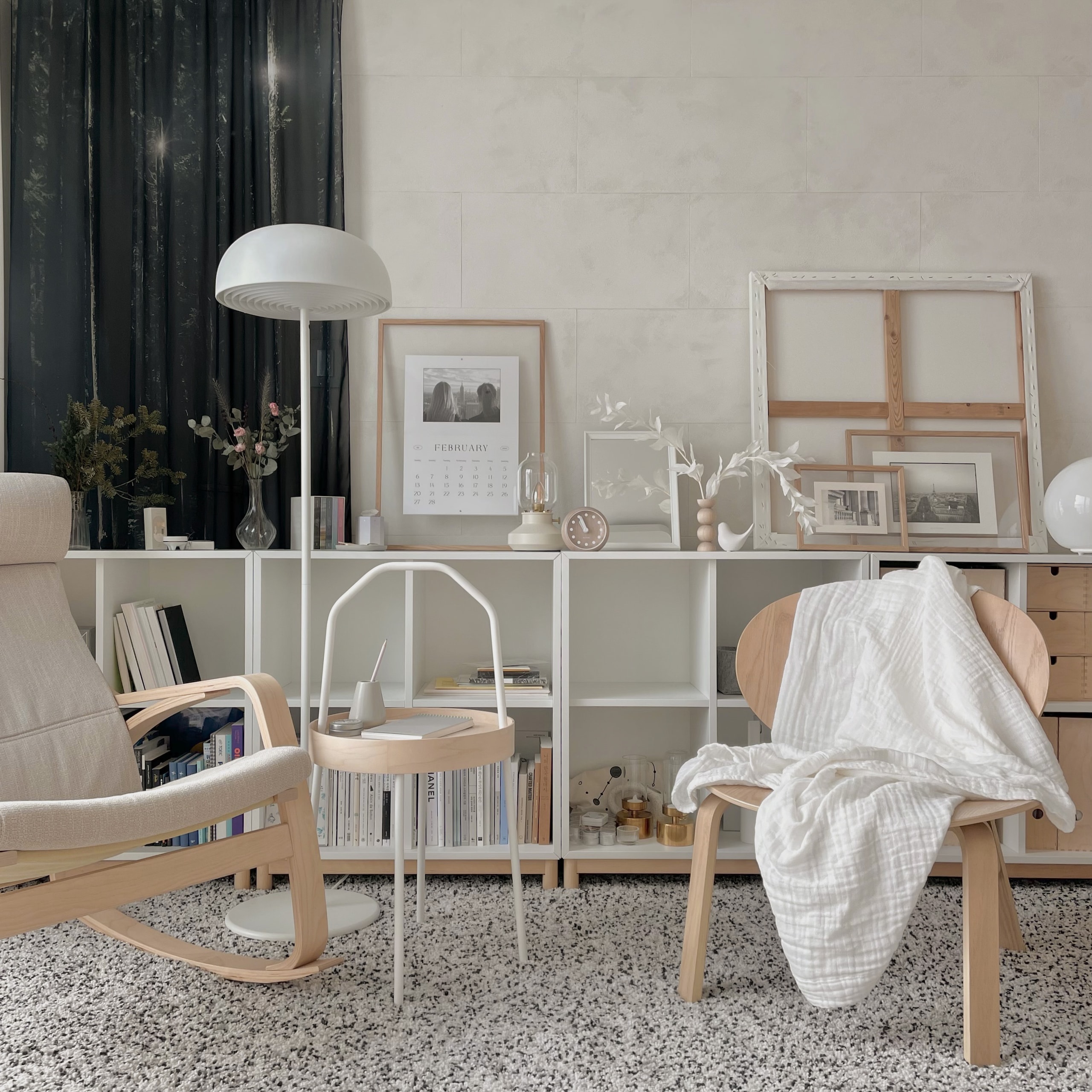 IKEA イケア　FRÖSET フローセット イージーチェア FRÖSET フローセット イージーチェア, ブラックステイン オーク