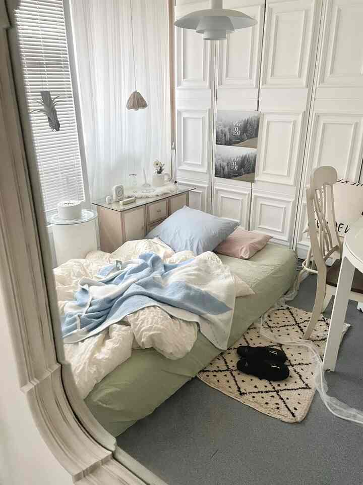 ARGYLE ニット ブランケット［3色］を使ったコーディネート 3