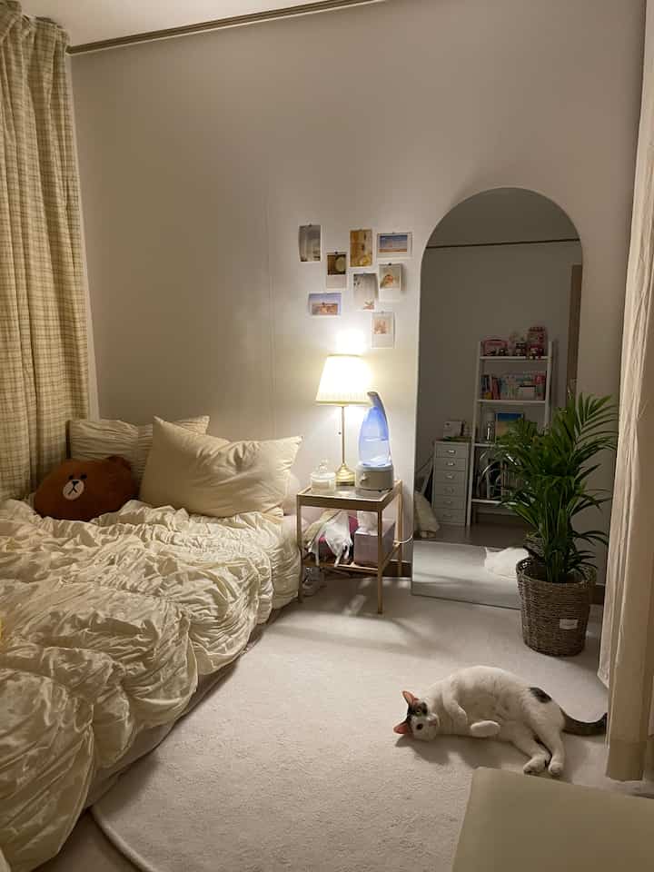 GLAM CHECK COTTON カーテン［2サイズ］を使ったコーディネート 3