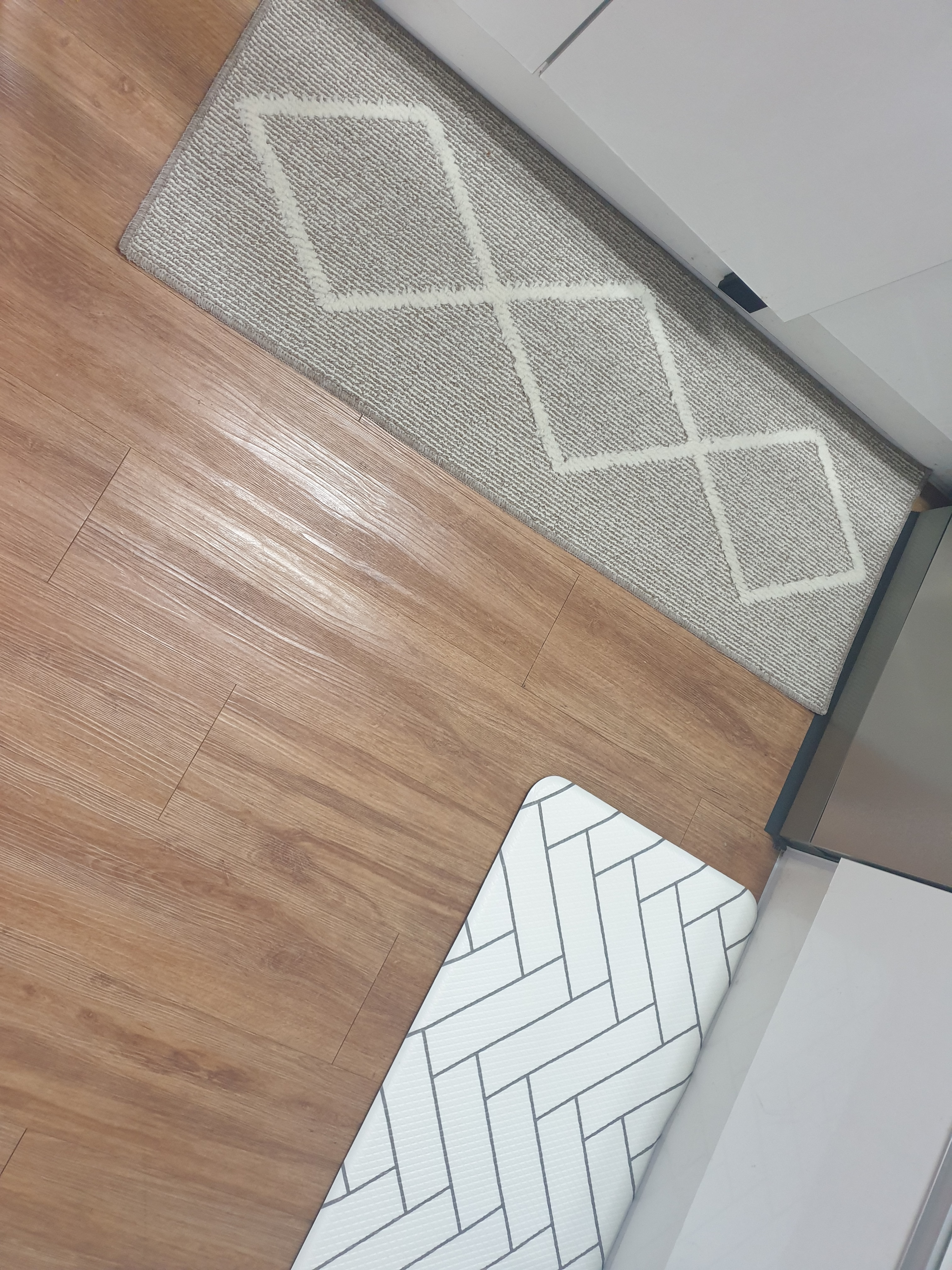 Wool Touch Diamond Sisal Look Kitchen Mat user photo