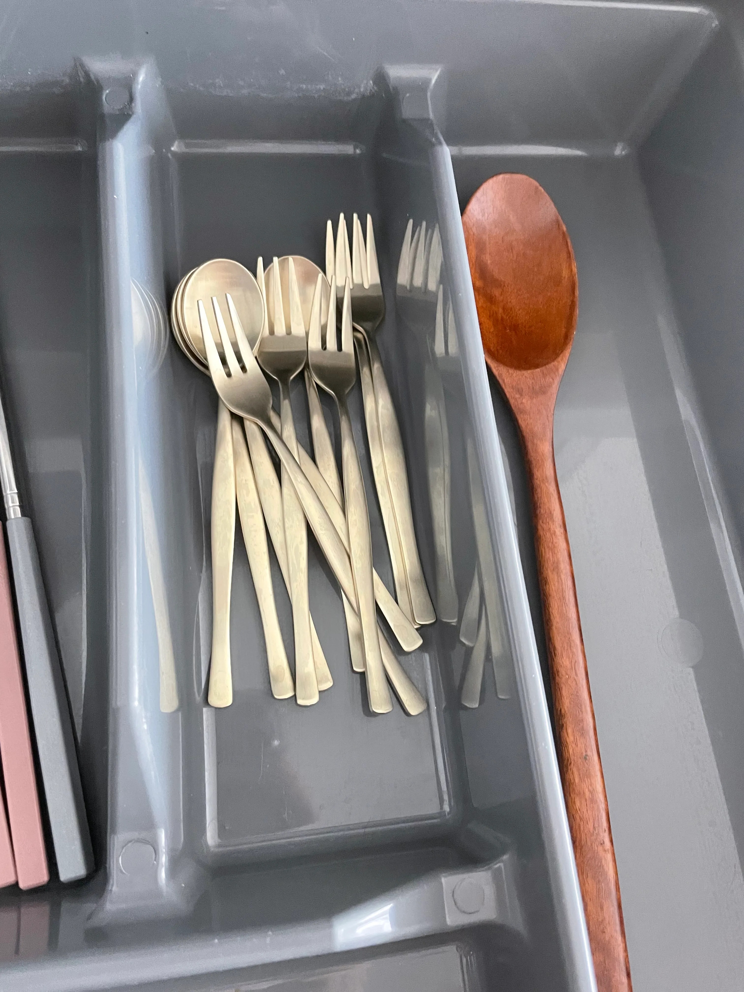 Satin Gold Dessert Cutlery 10-Piece Set user photo
