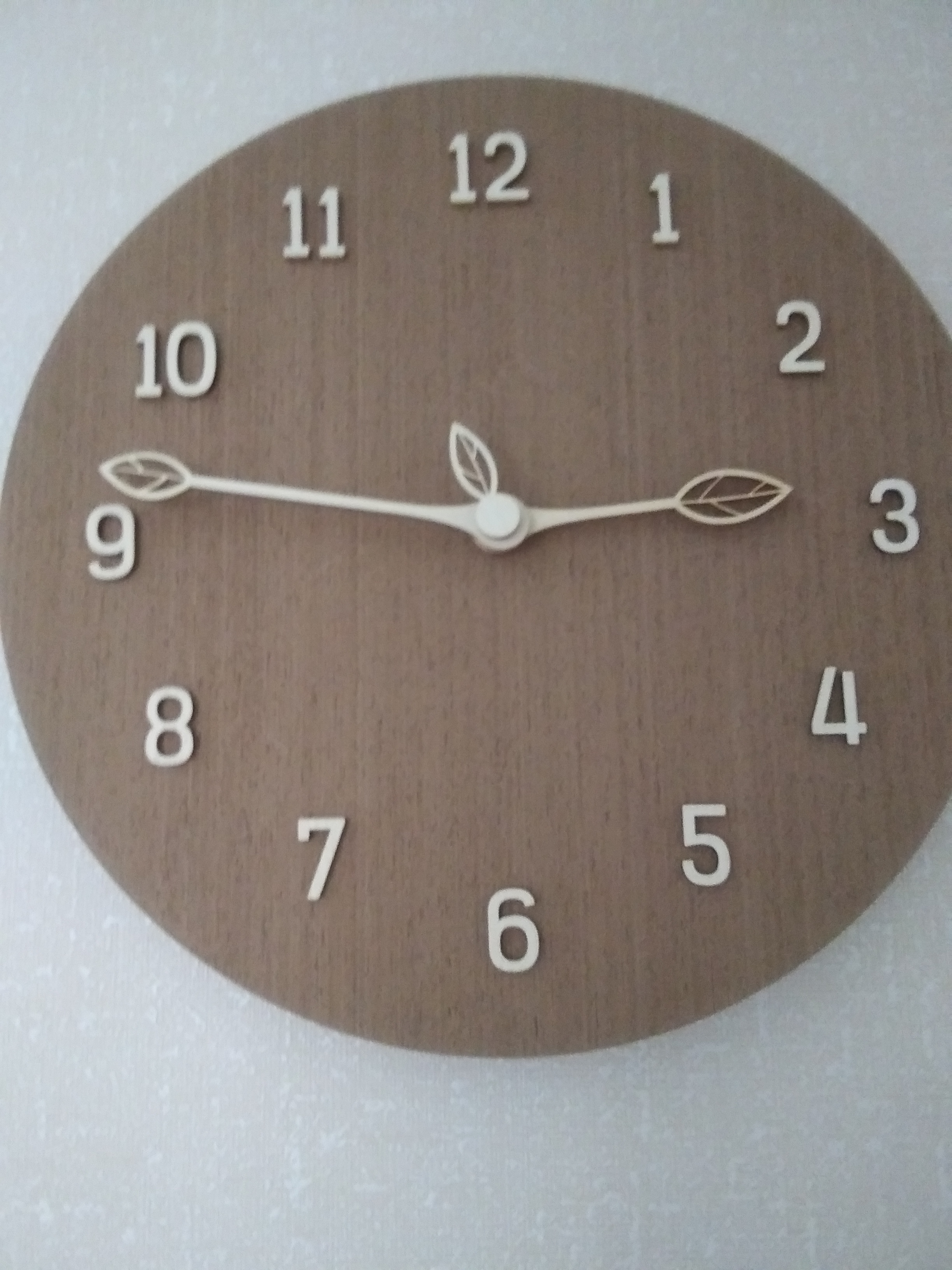 Wood Nature Leaf Wall Clock user photo