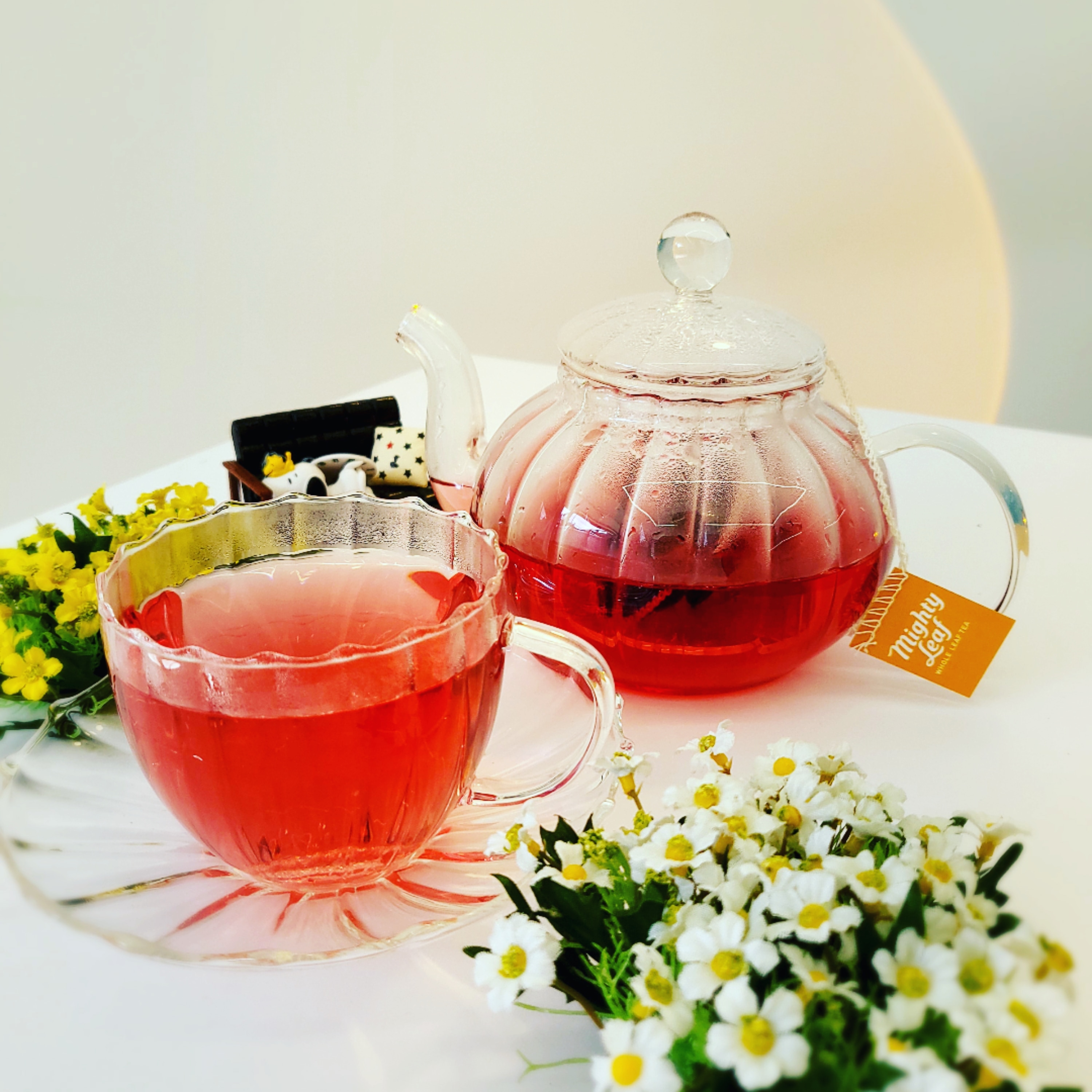 Flower Glass Teapot & 2 Teacup Set user photo