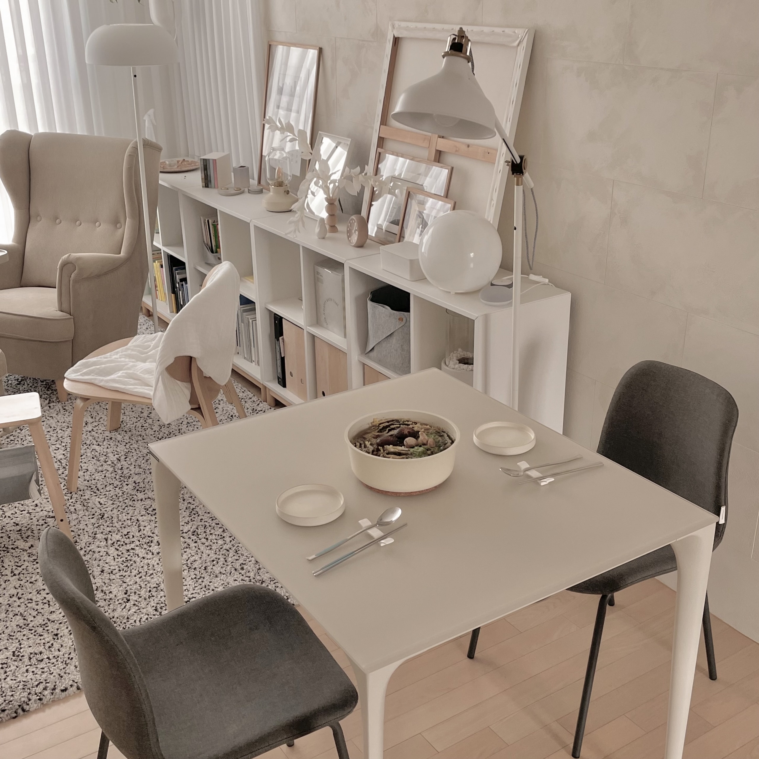 IKEA　FROSET イージーチェア　フローセット FRÖSET フローセット イージーチェア, レッドステイン オーク材
