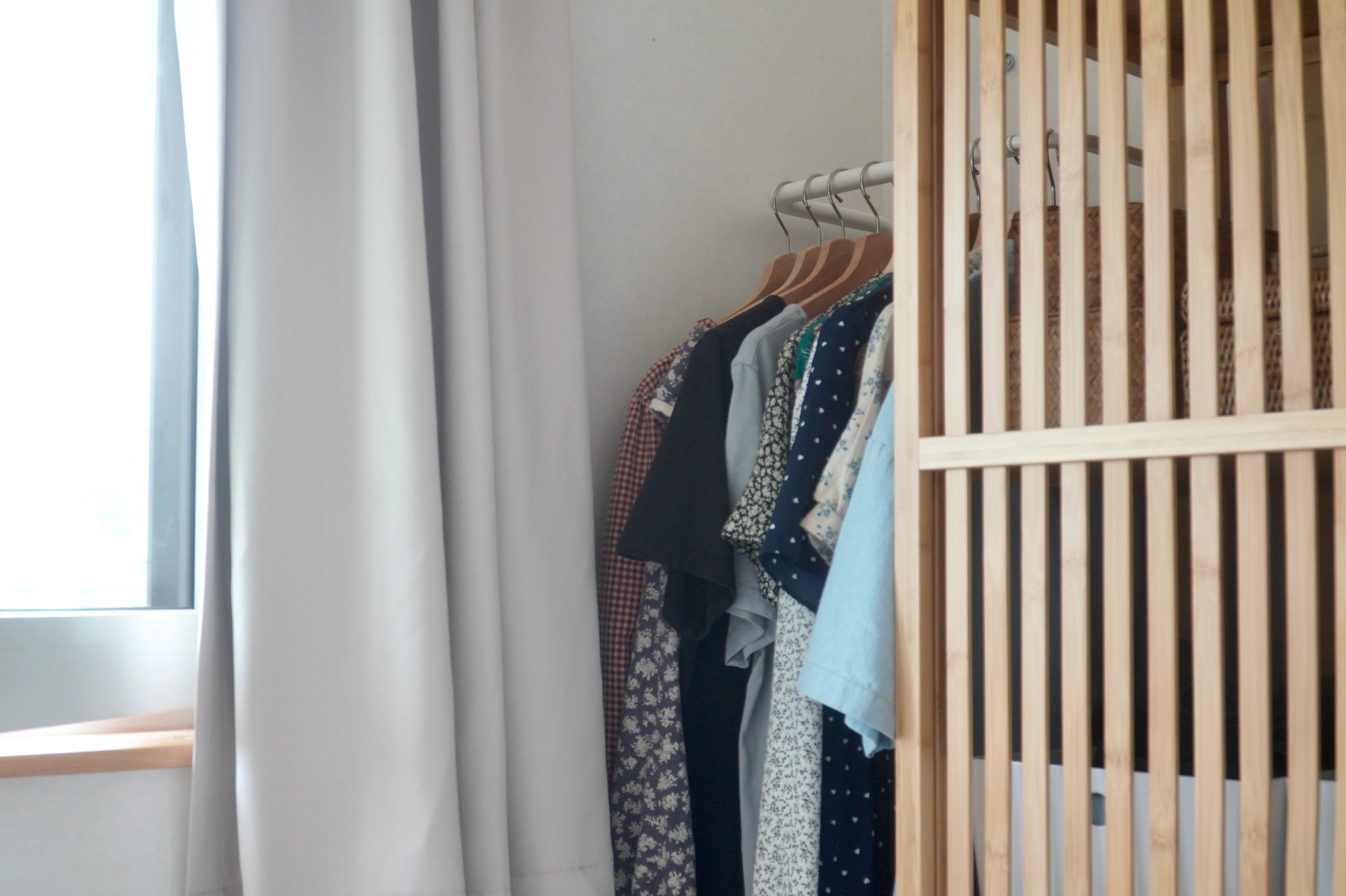 イケア NORDKISA ノールドシーサ オープンワードローブ 引き戸付き