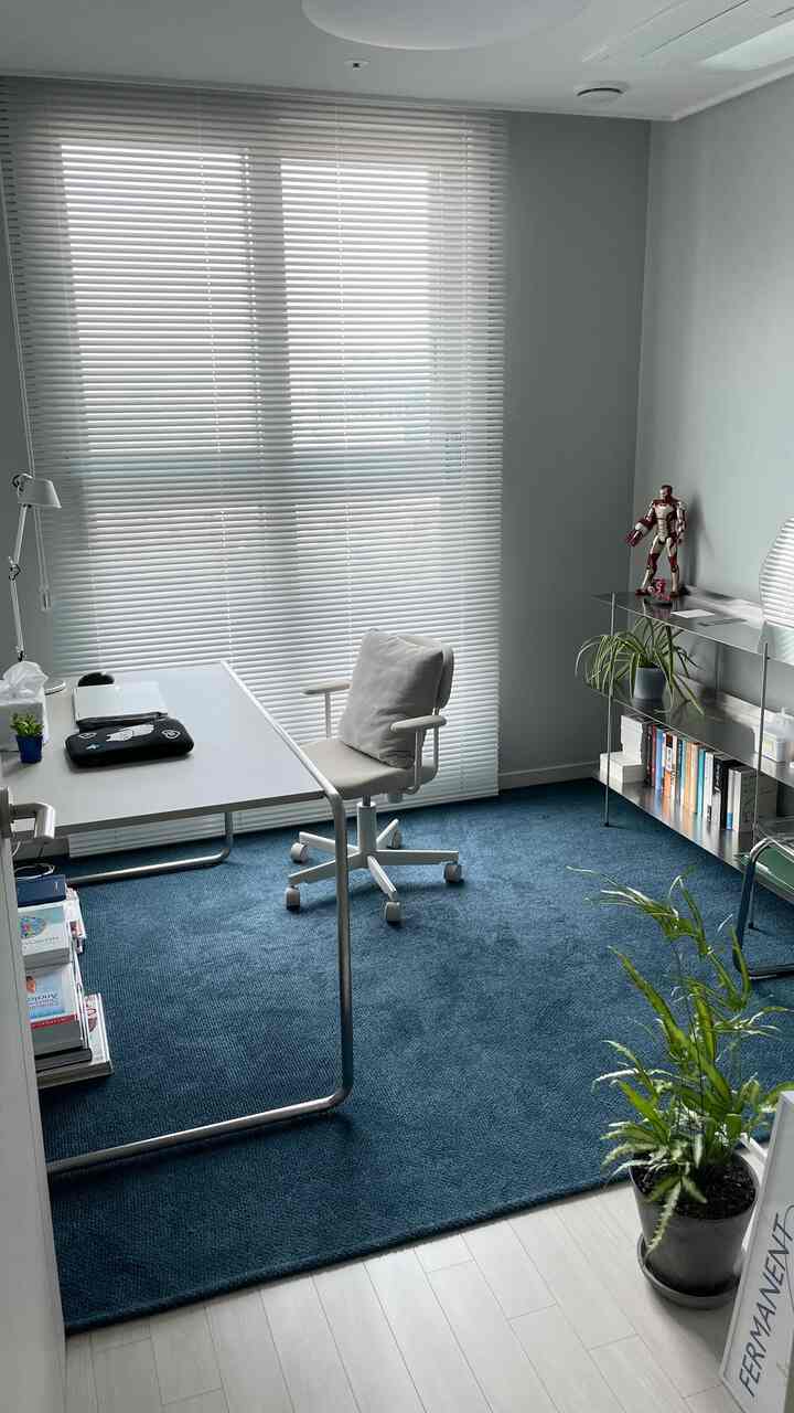 Another space
The first day I installed blinds
