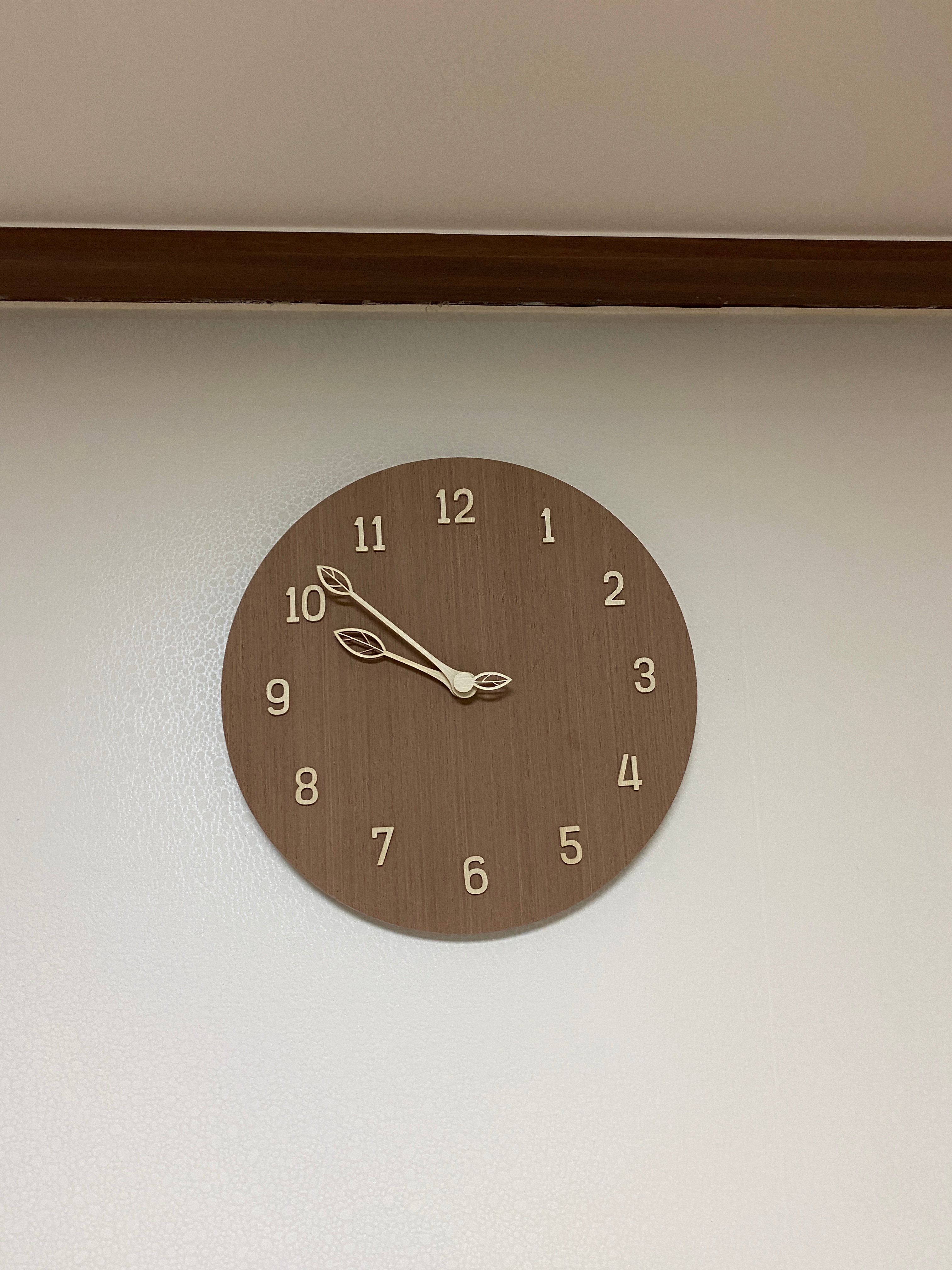 Wood Nature Leaf Wall Clock user photo