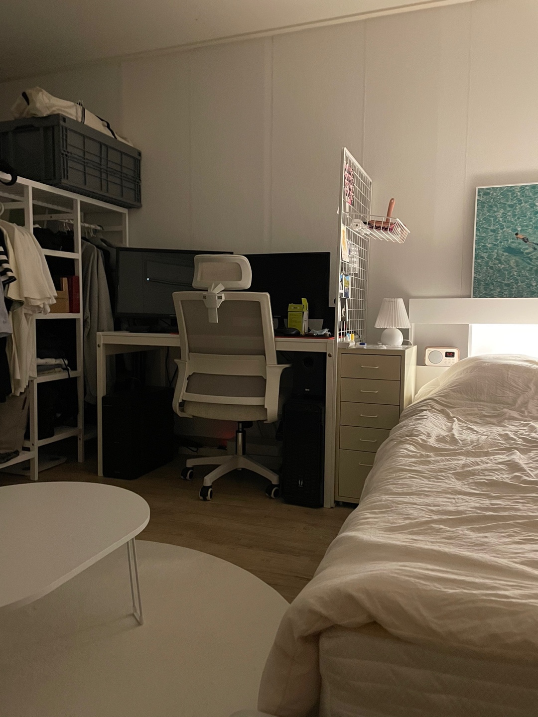 Foldable Oval Low Coffee Table user photo