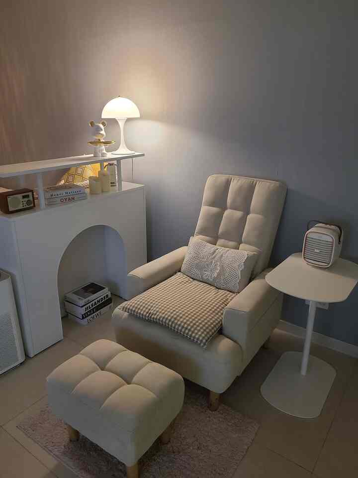 LAA 1人掛け リクライニングソファ＆スツールセット［2色］を使ったコーディネート 1