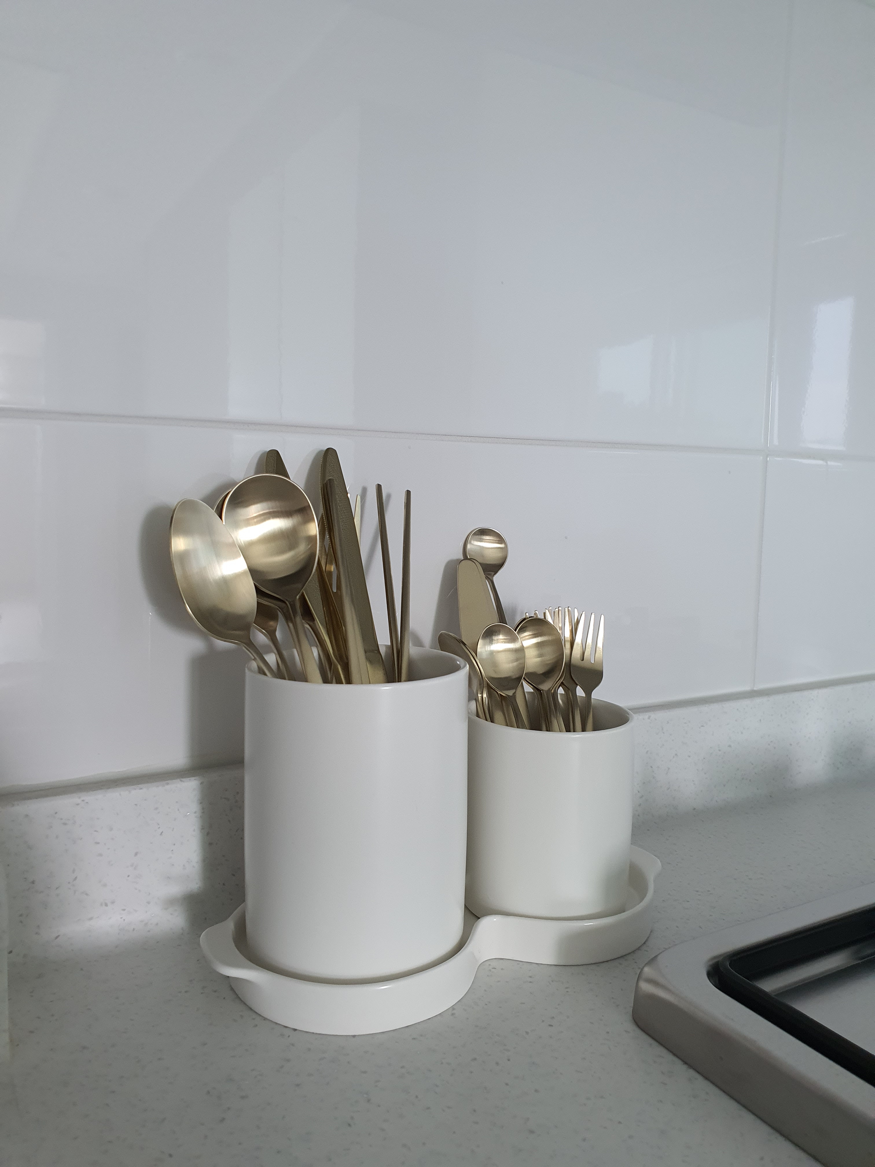 Satin Gold Dessert Cutlery 10-Piece Set user photo