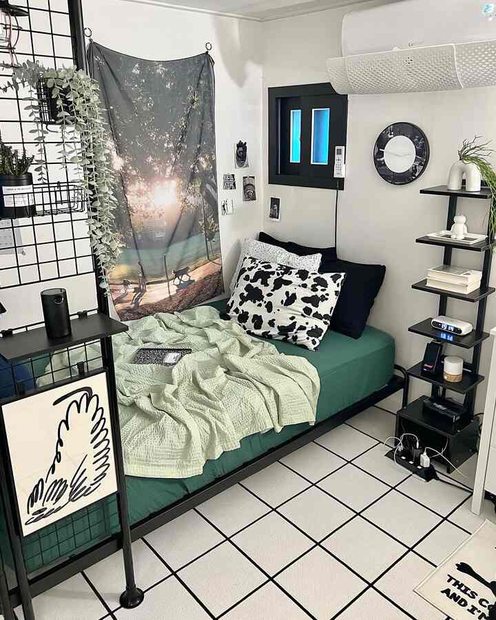 Change to green bedding that provides a sense of stability for a good night's sleep🌿🍃