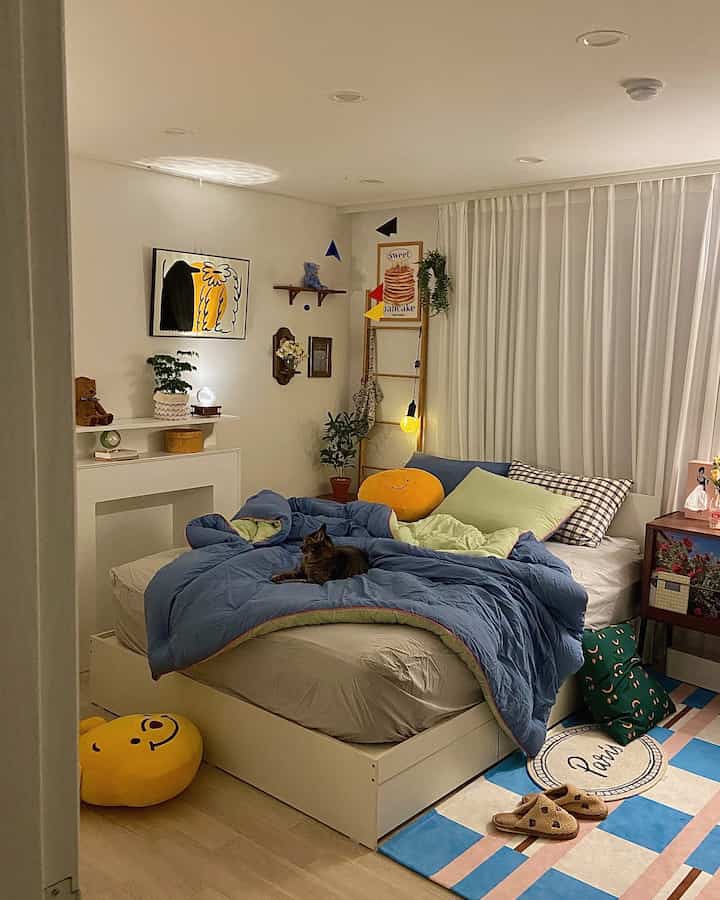 pure cotton ボックスシーツ［14色・2サイズ］を使ったコーディネート 2