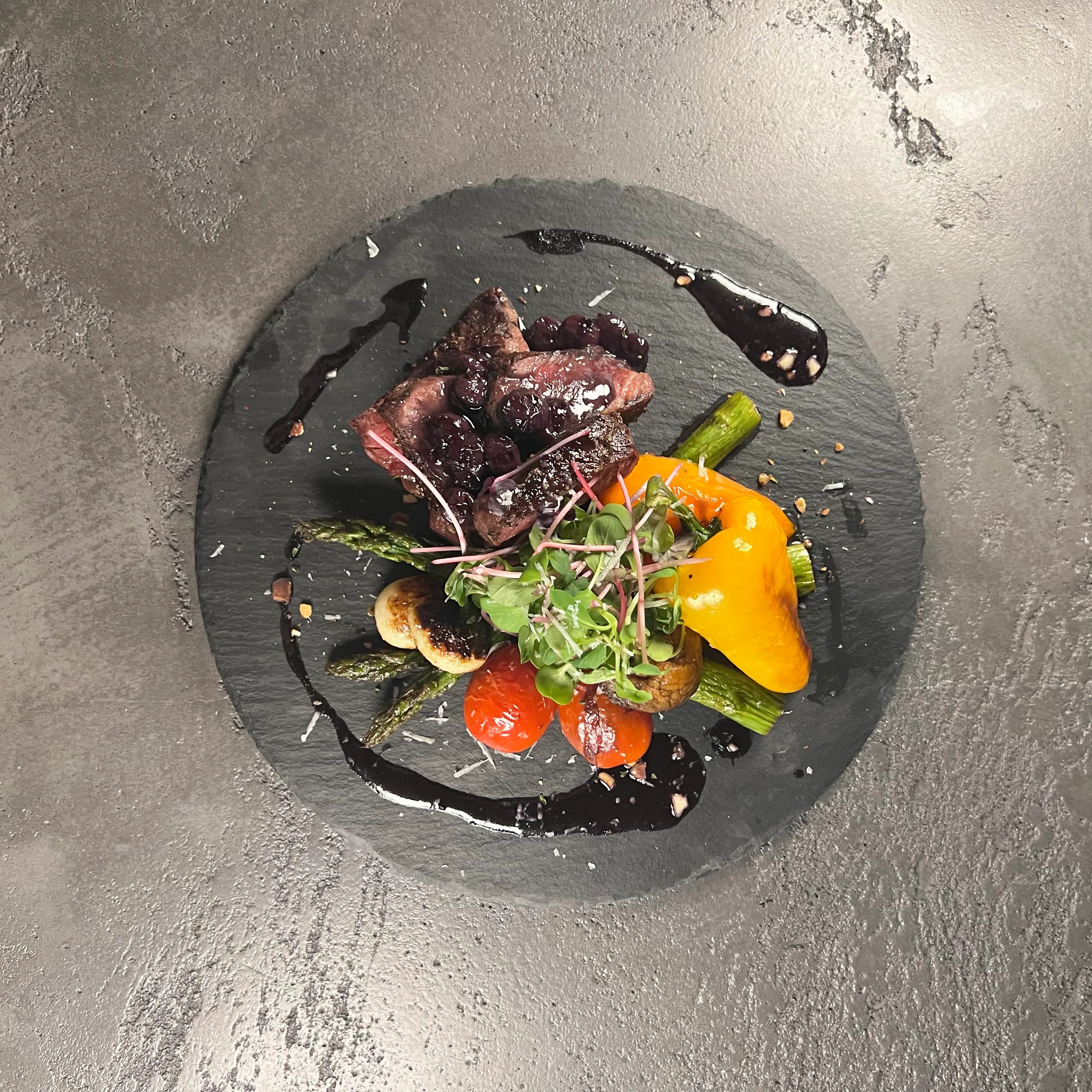 Belle Natural Slate Serving Plate - 10