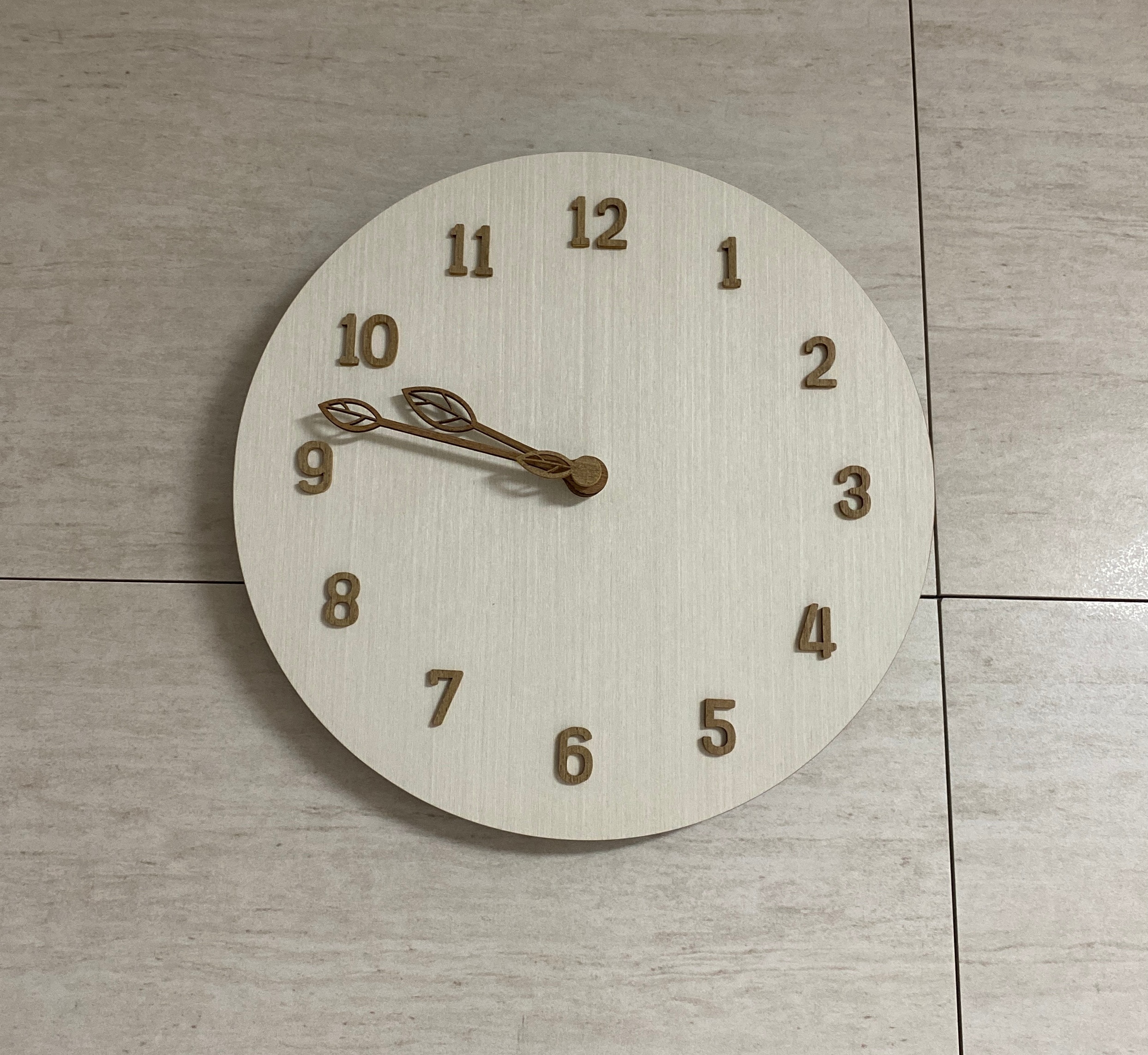 Wood Nature Leaf Wall Clock user photo